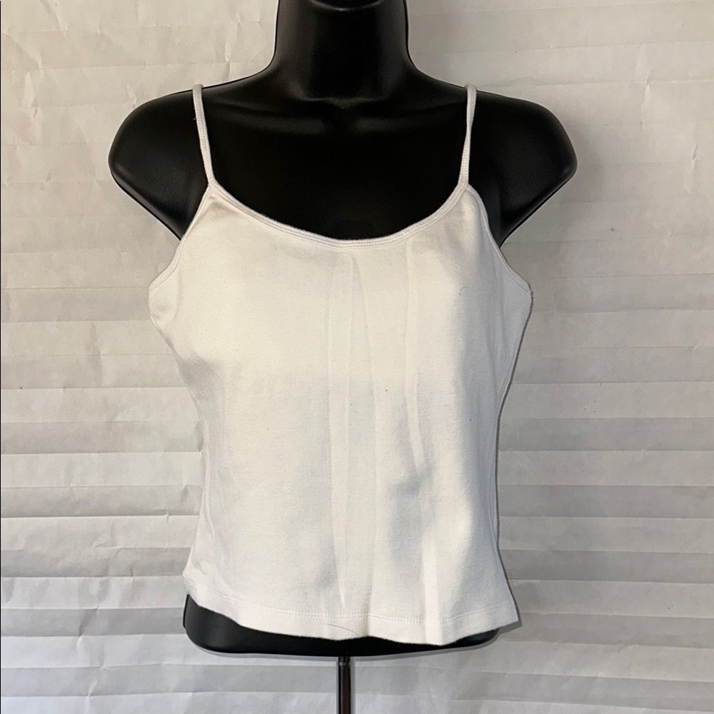 Bobbie Brooks Women’s White Tank Top Size Medium Sleeveless Casual Basic Top